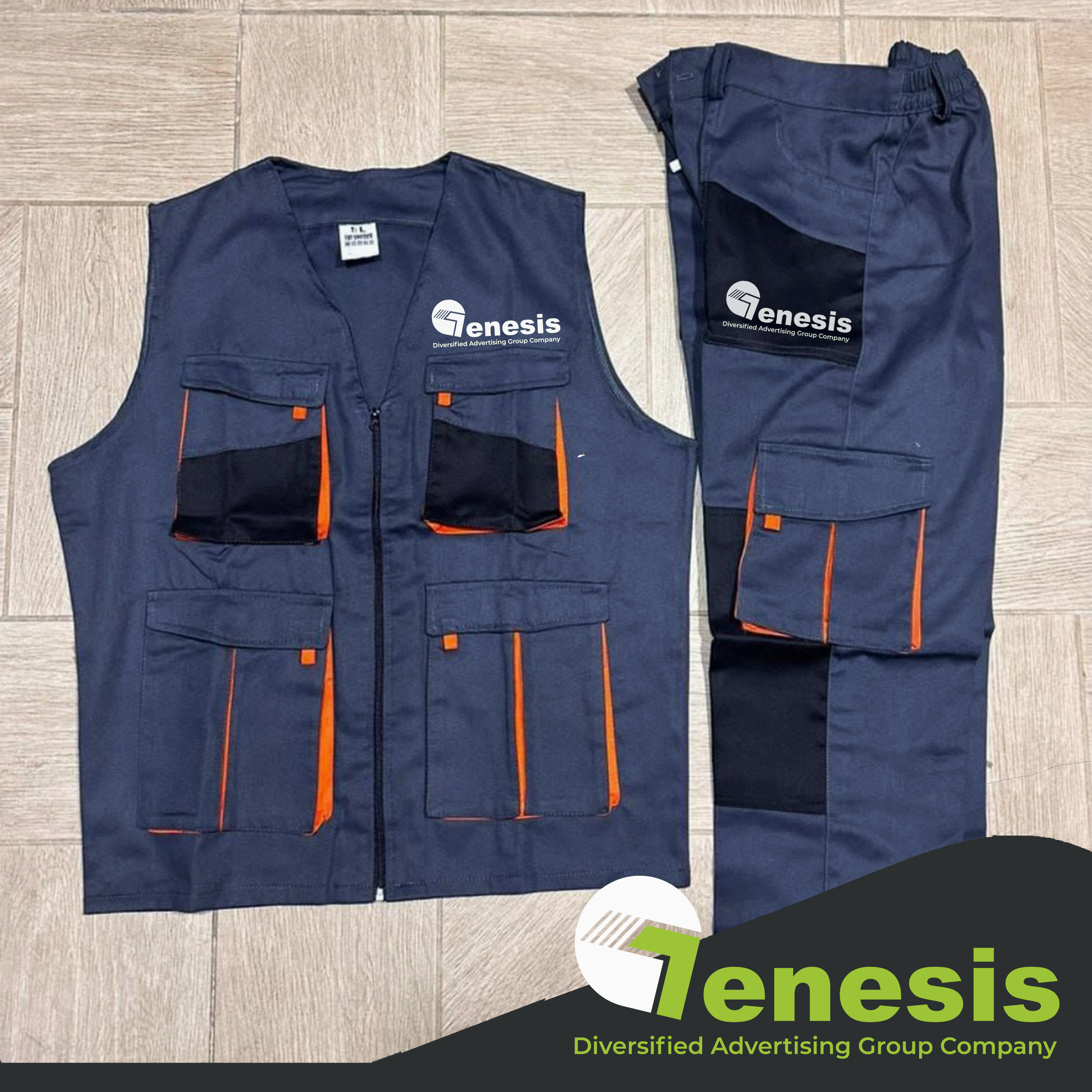 Ensemble de Travail Professionnel Homme – Blouson & Pantalon Multipoches