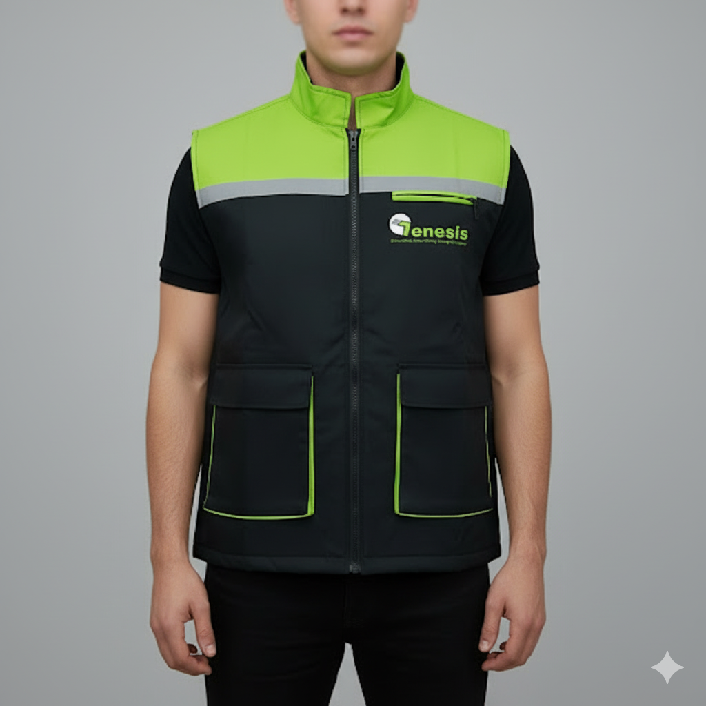 Gilet Technique Multipoches – Personnalisable avec Logo