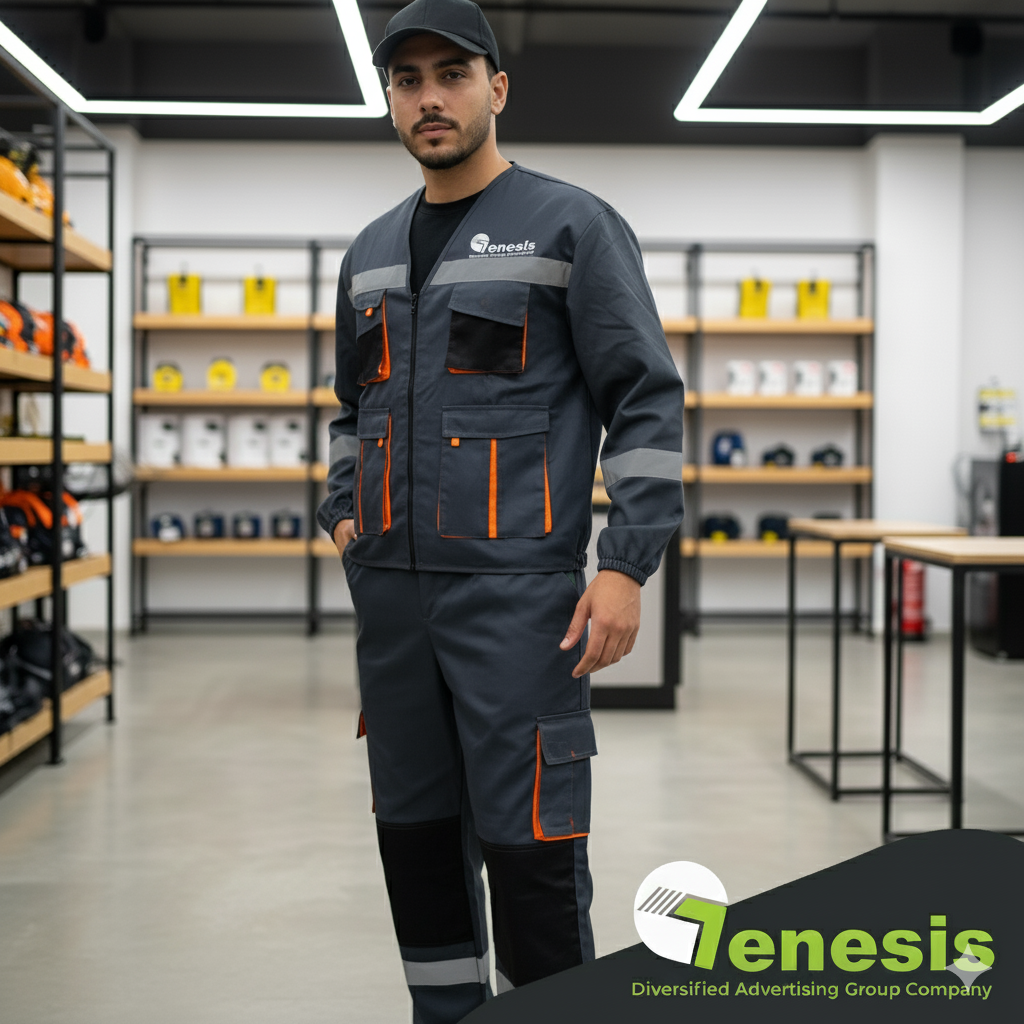 Ensemble de Travail Professionnel Homme – Blouson & Pantalon Multipoches